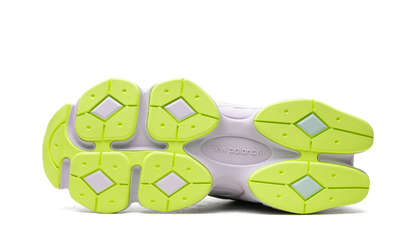 NB 9060 White, Silver Metallic, and Taro