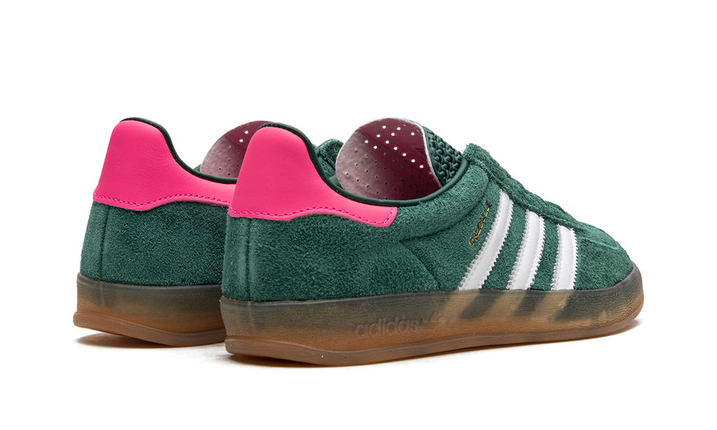 AD Gazelle Indoor Collegiate Green Lucid Pink