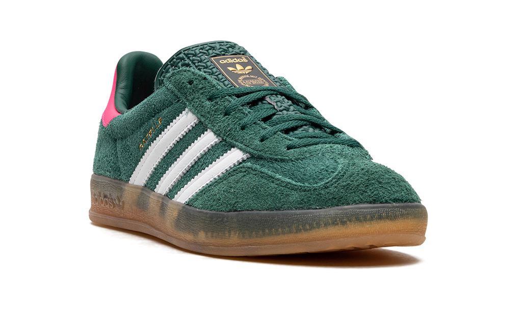 AD Gazelle Indoor Collegiate Green Lucid Pink