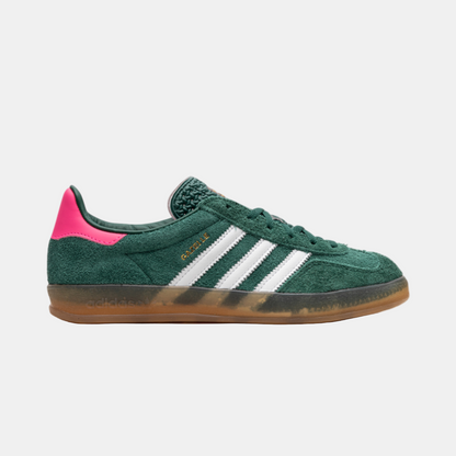 AD Gazelle Indoor Collegiate Green Lucid Pink