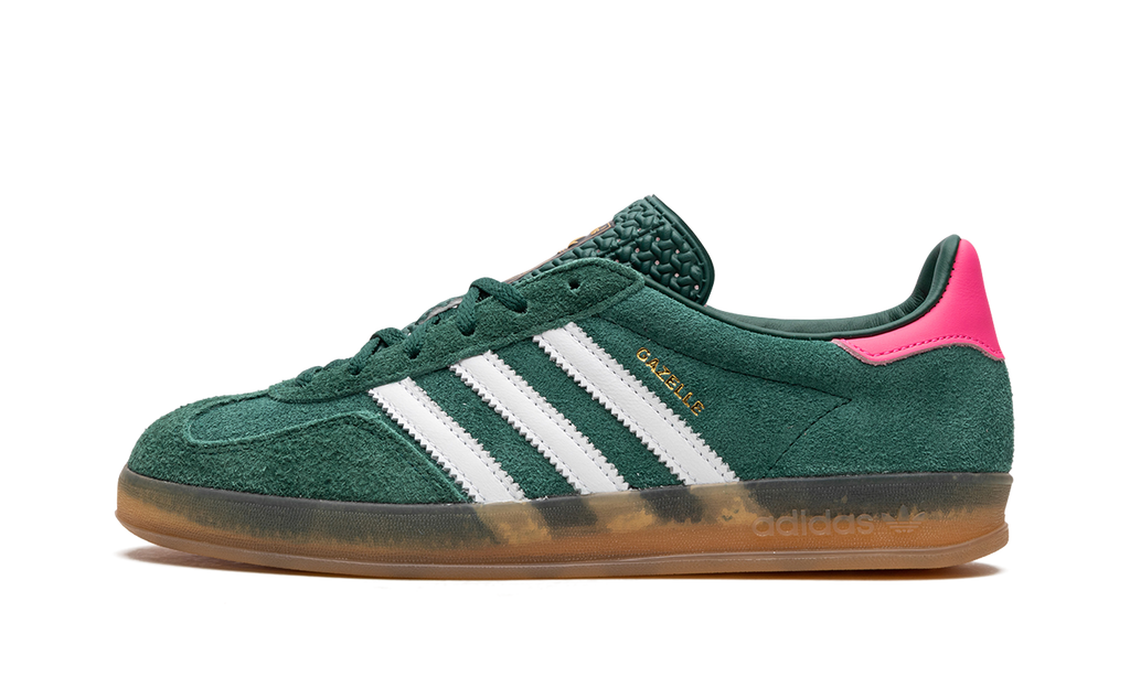 AD Gazelle Indoor Collegiate Green Lucid Pink